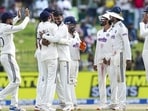 India's Manav Suthar celebrates after taking the wicket of Sri Lanka's Pasindu Sooriyabandara. (PTI) India's Manav Suthar celebrates after taking the wicket of Sri Lanka's Pasindu Sooriyabandara. (PTI)