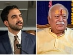Zohran Mamdani received calls by some activists and political figures calling for the Mayor to cancel RSS' Mohan Bhagwat’s rally at Madison Square Garden.(Reuters/PTI)