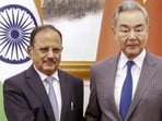 National Security Adviser (NSA) Ajit Doval with China foreign affairs minister Wang Yi ahead of the 25th round of Special Representatives (SR), in Beijing, China (Handout/PTI)