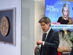 Open AI CEO Sam Altman is seen at the office of US Senator Raphael Warnock, Democrat from Georgia, on Capitol Hill in Washington, DC, on July 29.(AFP)