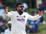 Saransh Jain appeals successfully for the wicket of Sri Lanka's Niroshan Dickwella on the fourth day. Saransh Jain appeals successfully for the wicket of Sri Lanka's Niroshan Dickwella on the fourth day.