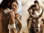 Prabhas and Triptii Dimri in a still from Spirit, Mahesh Babu in a still from Varanasi. 