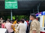 The victim’s family alleged that although the decomposed body of the teenager was recovered by police around four days ago, they were called in for identification only on Tuesday morning. (Sunil Ghosh/HT Photo)