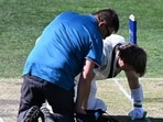 Australian batter Will Pucovski suffered a nasty blow on his head
