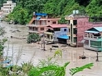Nepal flood LIVE updates: A flooded road following a flash flood in Galchhi in the Dhading district, Nepal, August 26(REUTERS)