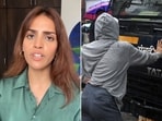 Rhiya Ahir, the model who blocked a Mumbai Police van during a protest recently, has shared her response to the backlash.(Instagram/@rhiyaahir)