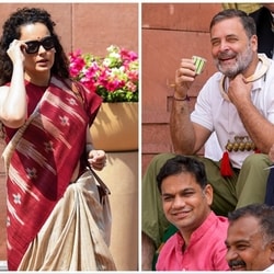 BJP MP Kangana Ranaut and Congress MP Rahul Gandhi.