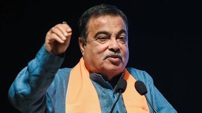 Union minister Nitin Gadkari. (Amit) Union minister Nitin Gadkari. (Amit)