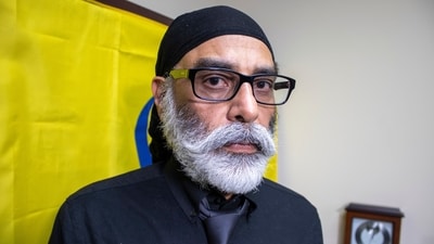 Gurpatwant Singh Pannun, designated a terrorist by India, said FBI agents advised him against travelling until the threat was addressed. (AP) Gurpatwant Singh Pannun, designated a terrorist by India, said FBI agents advised him against travelling until the threat was addressed. (AP)
