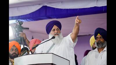 The SAD president also mentioned the murder of Amritpal’s former aide and Sikh activist Gurpreet Singh Hari Nau in Faridkot in October 2024. (HT Photo)