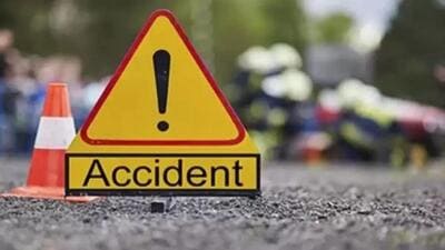 The bus, on the Sihor-Tana-Varal route, mounted a footpath and crashed into the wall of Bharucha Club.