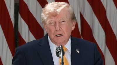 U.S. President Donald Trump speaks as he hosts a back-to-school-themed event to highlight his administration's education policies, in the Rose Garden at the White House in Washington, D.C., U.S., August 24, 2026. REUTERS/Jonathan Ernst (REUTERS FILE)
