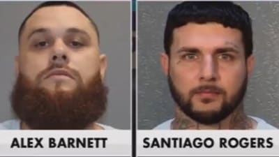 Alex James Barnett, 33, was arrested for the murder of Tucson's Carlos Ramirez, following speculation he resembled the 'porch guy' from a doorbell video. Alex James Barnett, 33, was arrested for the murder of Tucson's Carlos Ramirez, following speculation he resembled the 'porch guy' from a doorbell video.