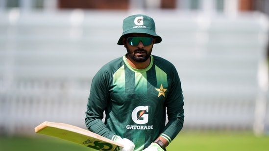 Babar Azam ahead of the second Test vs England.