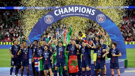 Paris Saint-Germain lifted the 2026 UEFA Champions League title.