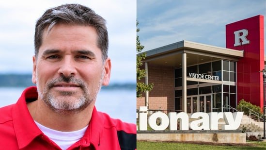 Joshua Kohut (L), a Rutgers University Dean, was arrested for allegedly recording "upskirt videos" at work. (Rutgers University and Unsplash)
