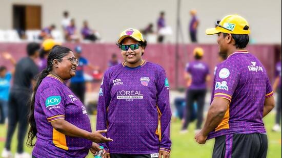 Neetu David (L) has been named chief scout of UP Warriorz for WPL. (HT)