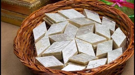 Some shops have raised the price of kaju katli. (REPRESENTATIVE IMAGE)