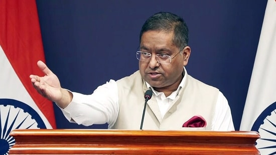 File photo: MEA Spokesperson Randhir Jaiswal addresses a press conference