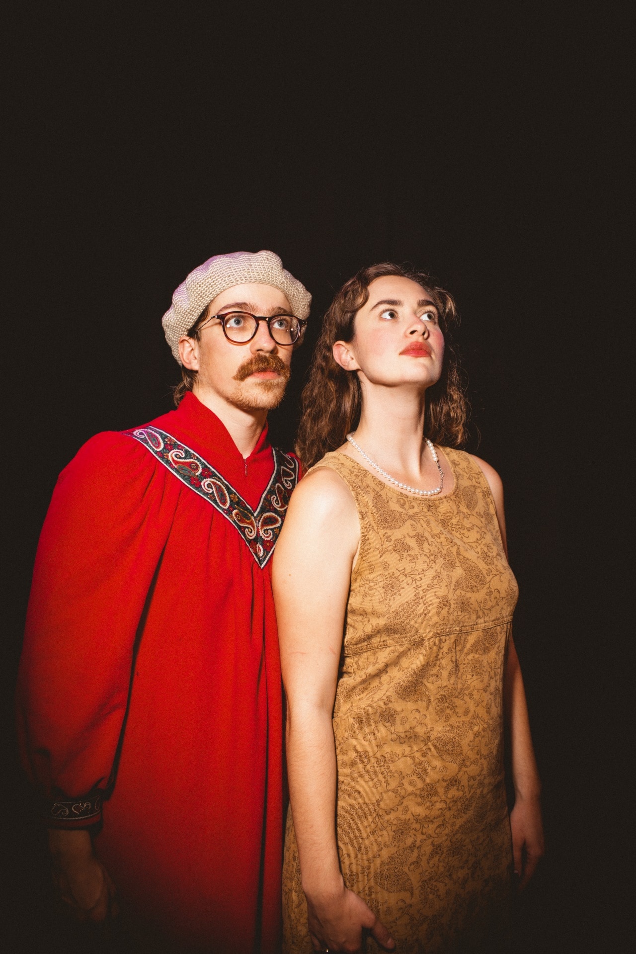 Jack Grossman and Zoe Wohlfeld produce and perform clown shows around the world, including ‘A Night of Drama’ in New York in 2024.
