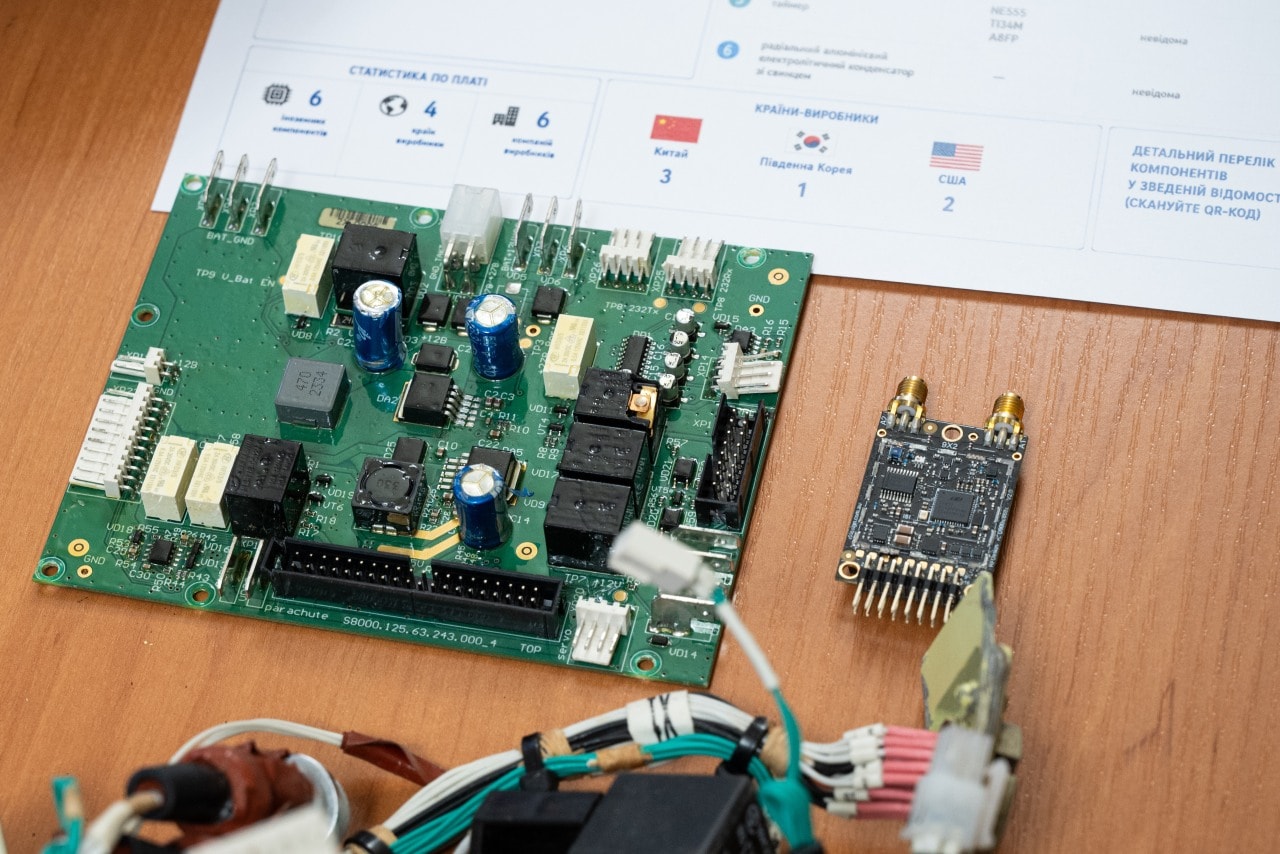Electronics linked to multiple countries have been found in projectiles launched by Russia against Ukraine.