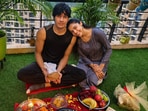 Actor Eisha Singh with her brother Rudraksh