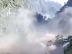 A wall of mud and rock collapsed into a Himalayan river on Wednesday triggering floods and leaving over 330 dead and hundreds missing on both sides of the Nepal-China border. (via REUTERS)
