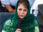 Former J&K chief minister and the PDP president Mehbooba Mufti has blamed the ruling party for using state machinery to harass one of the opposition party’s senior leaders. (ANI File)