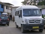 Injured being shifted to a hospital following a road accident in Surankote, in Poonch on Wednesday. (ANI)