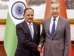 National Security Advisor Ajit Doval with China Foreign Affairs Minister Wang Yi.