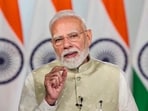 Prime Minister Narendra Modi addresses young athletes, students, and volunteers across the country via video conferencing during the 'Khelo India Dialogue(@NarendraModi)