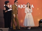 Designer Isha Jajodia received the ‘Hindustan Times Most Stylish Designer from designers Payal Jain and Pawan Sachdevaa