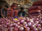 The consumer affairs department stated that Delhi’s retail onion price was <span class='webrupee'>₹</span>55 per kilogram (kg) on August 25—23% higher than the all-India average of <span class='webrupee'>₹</span>44.72 per kg. (PTI)