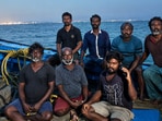 The fishermen, identified as boat owner Ramakrishna Varma, Kollati Srinubabu, Yesudas, Palepu Shantar Rao, Karri Ramudu, Katadi Satish Kumar and Sangadi Tatarao, were located in the troubled waters of the Bay of Bengal
