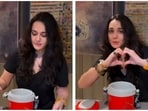 Preity Zinta was giddy with excitement to get her favourite Indian dish in Paris.