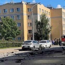 A Russian military officer was reportedly killed and his wife wounded in a car explosion in St. Petersburg.