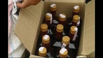 Chandigarh-marked liquor, estimated to be worth over Rs13 lakh in the market. (HT File)
