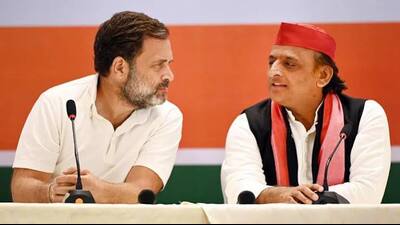 Congress leader Rahul Gandhi’s political makeover and SP chief Akhilesh Yadav’s organisational machinery on the ground are complementing each other. (HT file) Congress leader Rahul Gandhi’s political makeover and SP chief Akhilesh Yadav’s organisational machinery on the ground are complementing each other. (HT file)