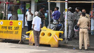 Mumbai, India. Aug 27, 2026 - Heavy police security outside Takia Masjid in Parel after a clash between two groups last night during the Eid procession. Mumbai, India Aug 27, 2026. (Photoby Raju Shinde/HT Photo) (Raju Shinde) Mumbai, India. Aug 27, 2026 - Heavy police security outside Takia Masjid in Parel after a clash between two groups last night during the Eid procession. Mumbai, India Aug 27, 2026. (Photoby Raju Shinde/HT Photo) (Raju Shinde)
