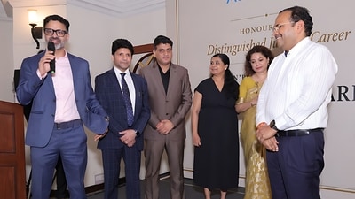 Parvesh Kheterpal, Founder ACoS, Goviind Vijay, Sachin Kalra, Ranju Goyal, Sampada Narang along with HMJ JK Maheshwari