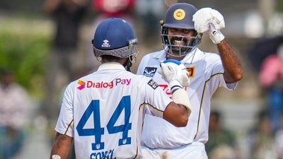 Lahiru Kumara showed tremendous patience, facing 90 balls for his 12 runs as he stood firm alongside Sonal Dinusha in a stubborn partnership that frustrated India. (PTI) Lahiru Kumara showed tremendous patience, facing 90 balls for his 12 runs as he stood firm alongside Sonal Dinusha in a stubborn partnership that frustrated India. (PTI)