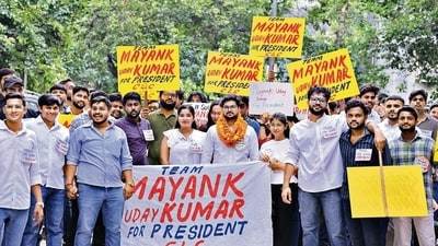 The Delhi University Students’ Union (DUSU) 2026 elections have been scheduled to take place on September 18. (Photo: Manoj Verma/HT (For representational purpose only)) (HT_PRINT) The Delhi University Students’ Union (DUSU) 2026 elections have been scheduled to take place on September 18. (Photo: Manoj Verma/HT (For representational purpose only)) (HT_PRINT)