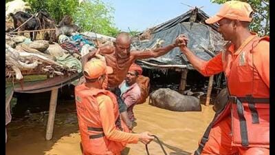 The Uttar Pradesh government has deployed one platoon of SDRF for rescue operations in Nepal. (For Representation) The Uttar Pradesh government has deployed one platoon of SDRF for rescue operations in Nepal. (For Representation)