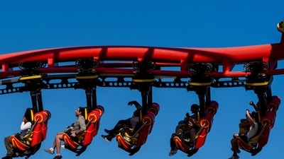 Six Flags X2 remains closed after two women needed emergency brain surgery within six days. Here’s what we know about the ride’s injury history and safety. (REUTERS/David Dee Delgado) (REUTERS)