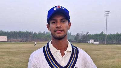 Uttar Pradesh allrounder Ayaan Saifi got his maiden India U19 call-up on Thursday. (HT) Uttar Pradesh allrounder Ayaan Saifi got his maiden India U19 call-up on Thursday. (HT)