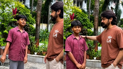 খুদে ভক্তের সঙ্গে প্রসেনজিৎ চট্টোপাধ্যায়। খুদে ভক্তের সঙ্গে প্রসেনজিৎ চট্টোপাধ্যায়।