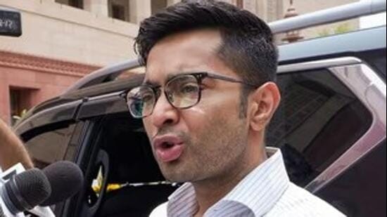 Abhishek Banerjee alleged police forcefully entered his office as KMC staff removed a TMC billboard; police said TMC workers assaulted several policemen.