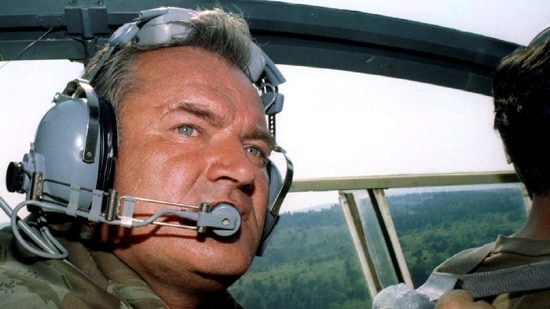 Bosnian Serb army Commander General Ratko Mladic