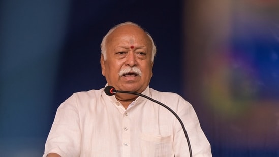 File photo of Rashtriya Swayamsevak Sangh (RSS) chief Mohan Bhagwat.