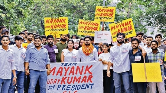 The Delhi University Students’ Union (DUSU) 2026 elections have been scheduled to take place on September 18. (Photo: Manoj Verma/HT (For representational purpose only))